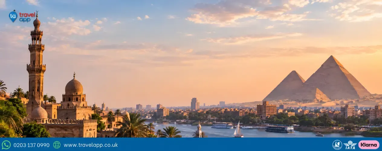 London to Cairo flights from the UK with TravelApp